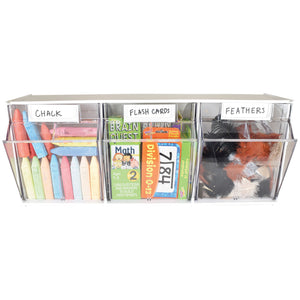 Tilt Bin Interlocking Multi-Bin Storage Organizer