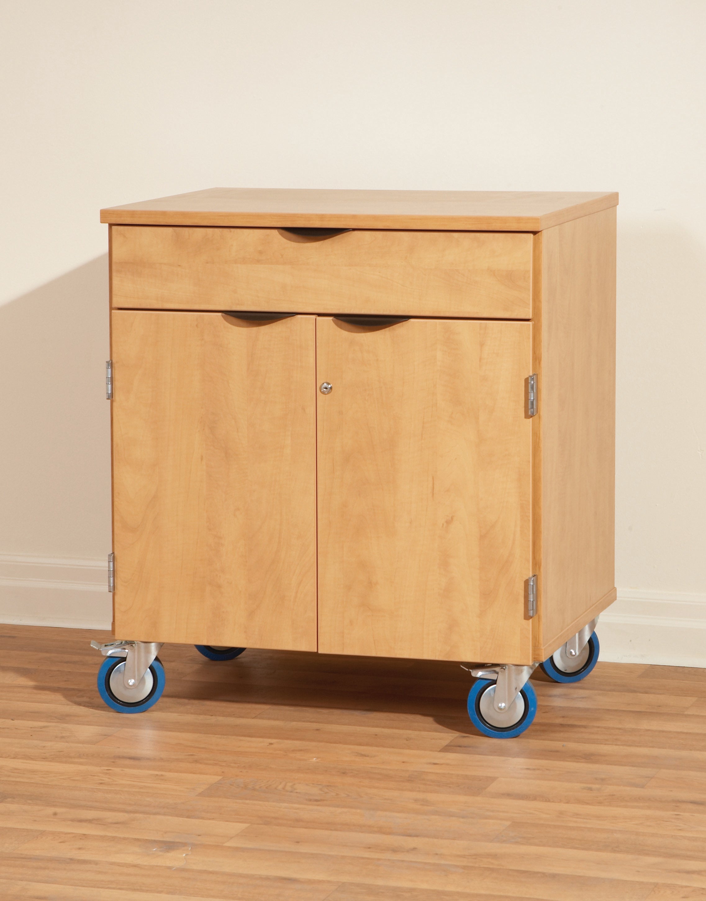 CA351 - Deluxe Wood Heavy-Duty Mobile Storage Cabinet W/ Drawer by Candex