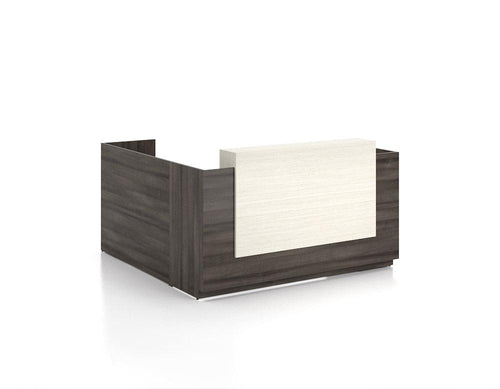 CA679R - Deluxe 'L' Shape Reception Desk w/ Decorative Accent Panel by Candex