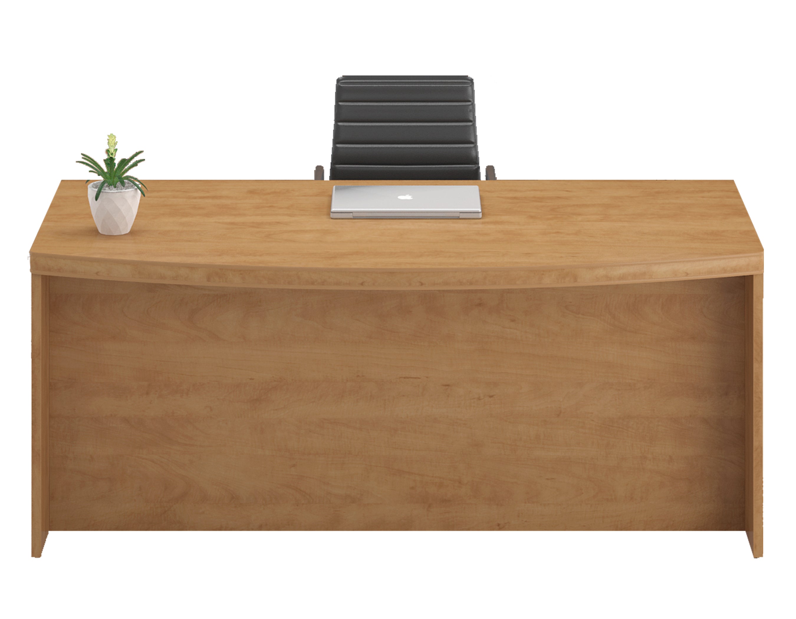 CA266BT - Deluxe Executive 2" Bow Top Double Pedestal Office Desk by Candex