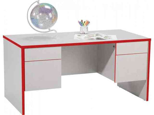 CA210 - Double Pedestal Teacher's Desk w/ Designer Trim by Candex