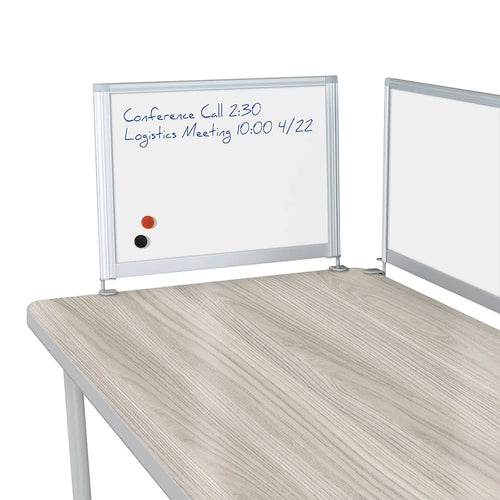 90134 - Mooreco Desktop Privacy Panels w/ Porcelain Steel Dry Erase Surface