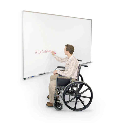 202AJ - Mooreco El Grande Porcelain Steel Markerboard w/ Deluxe Aluminum Trim