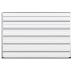 202AGS1 - MUSIC LINE PORCELAIN STEEL WHITEBOARD – DELUXE ALUMINUM TRIM – by Mooreco