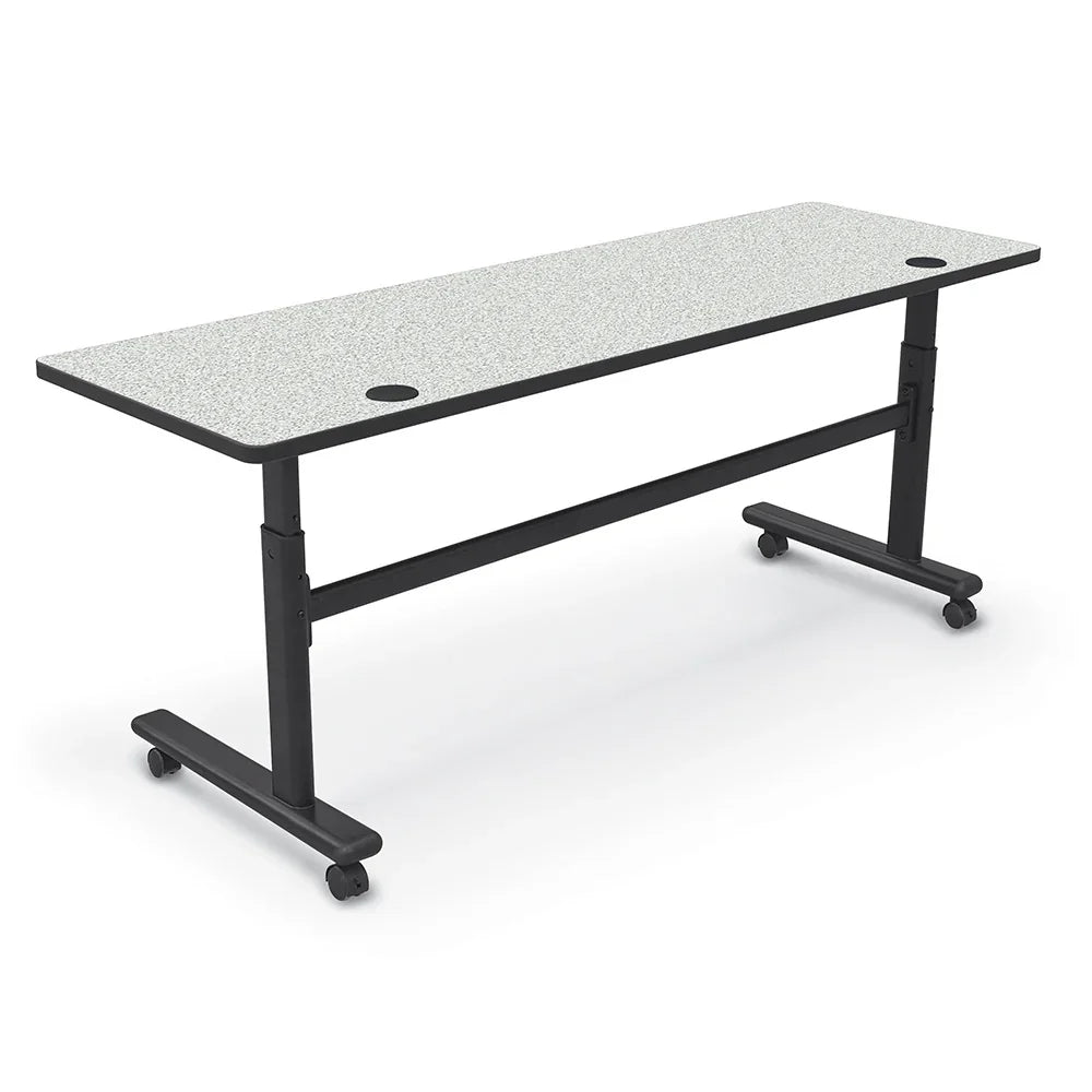 90316 - Mooreco Height Adjustable Rectangular Flipper Table