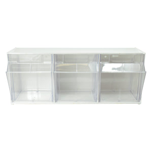 Tilt Bin Interlocking Multi-Bin Storage Organizer