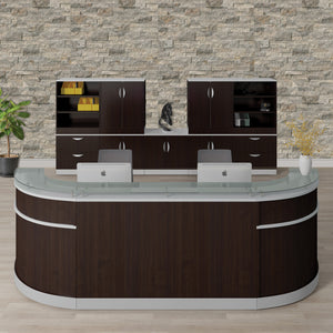COSMO3 - Cosmo Glass Top Reception Station by Office Source