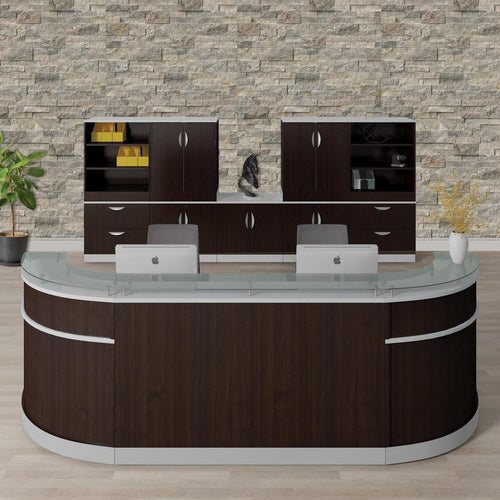 COSMO3 - Cosmo Glass Top Reception Station by Office Source