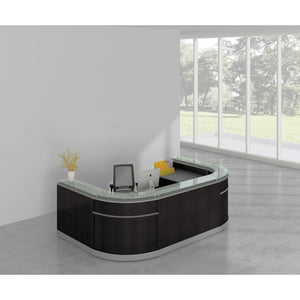 COSMO7 - Cosmo Glass Top 126" U Shape Reception Desk by Office Source