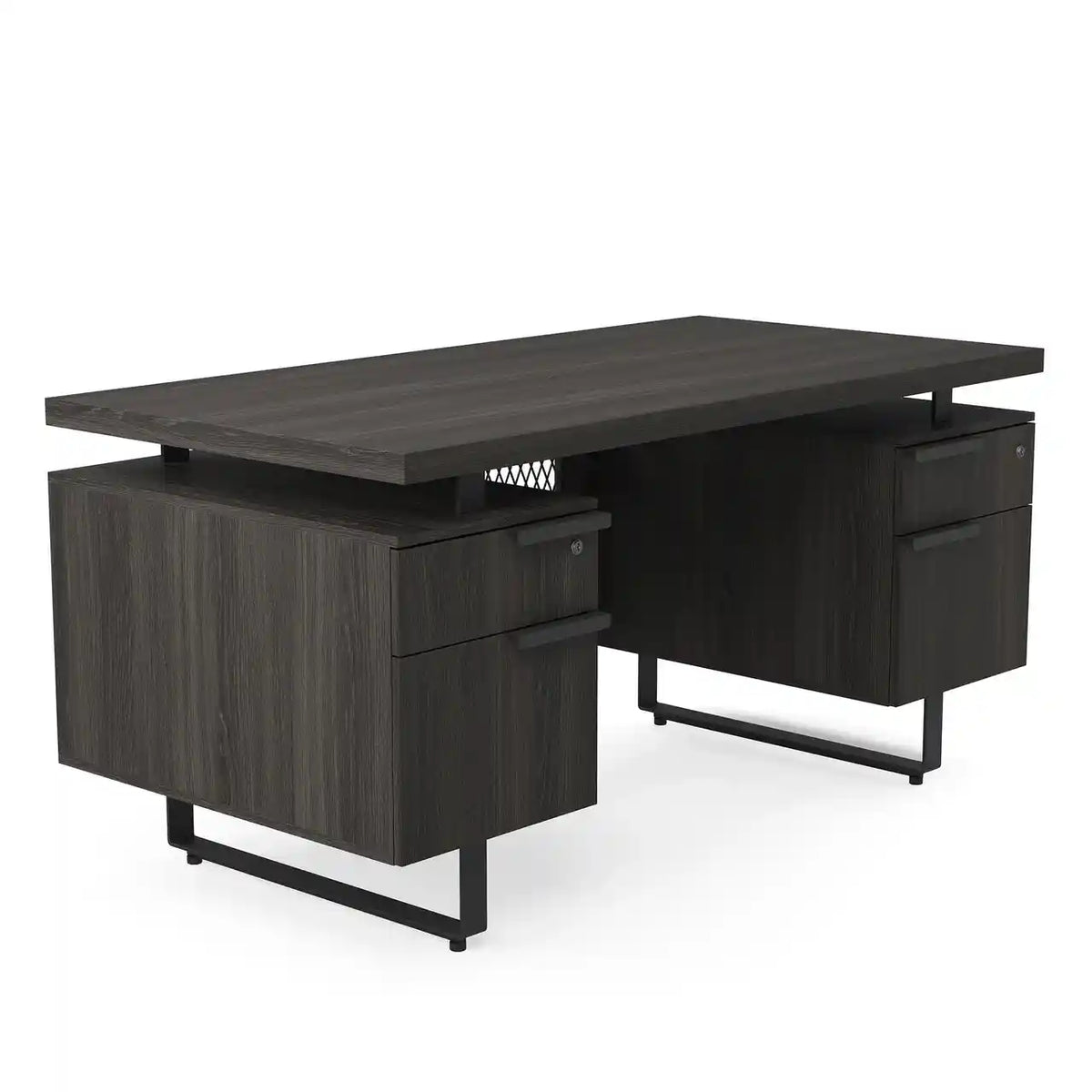 EV6030DPGG - OfficeSource Palisades Double Pedestal Desk - 60" x 30"