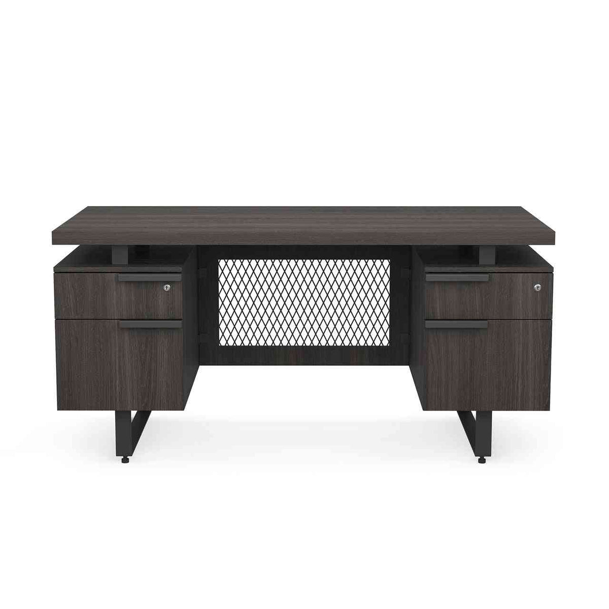 EV6030DPGG - OfficeSource Palisades Double Pedestal Desk - 60" x 30"