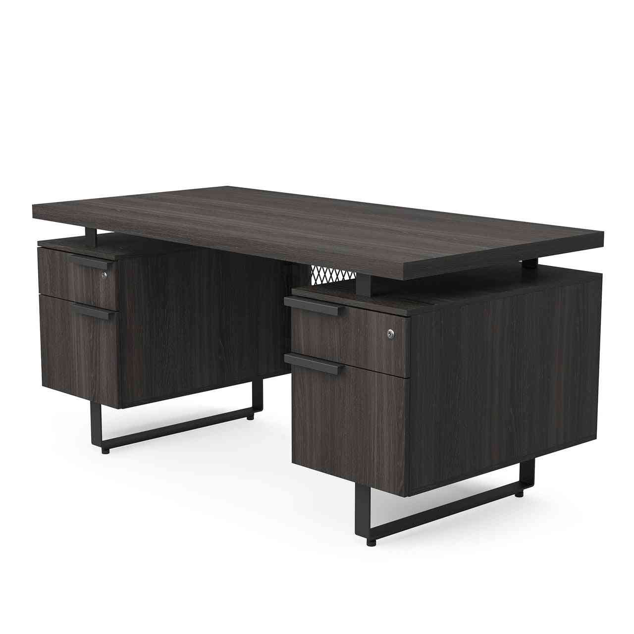 EV6030DPGG - OfficeSource Palisades Double Pedestal Desk - 60" x 30"