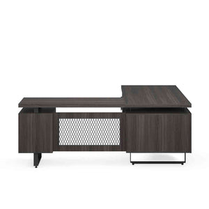 EV6030LGG - OfficeSource Palisades 'L' Shape Double Pedestal Desk w/ Reversible Return - 60"W