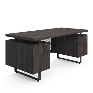 EV6630DPGG - OfficeSource Palisades Double Pedestal Desk - 66" x 30"