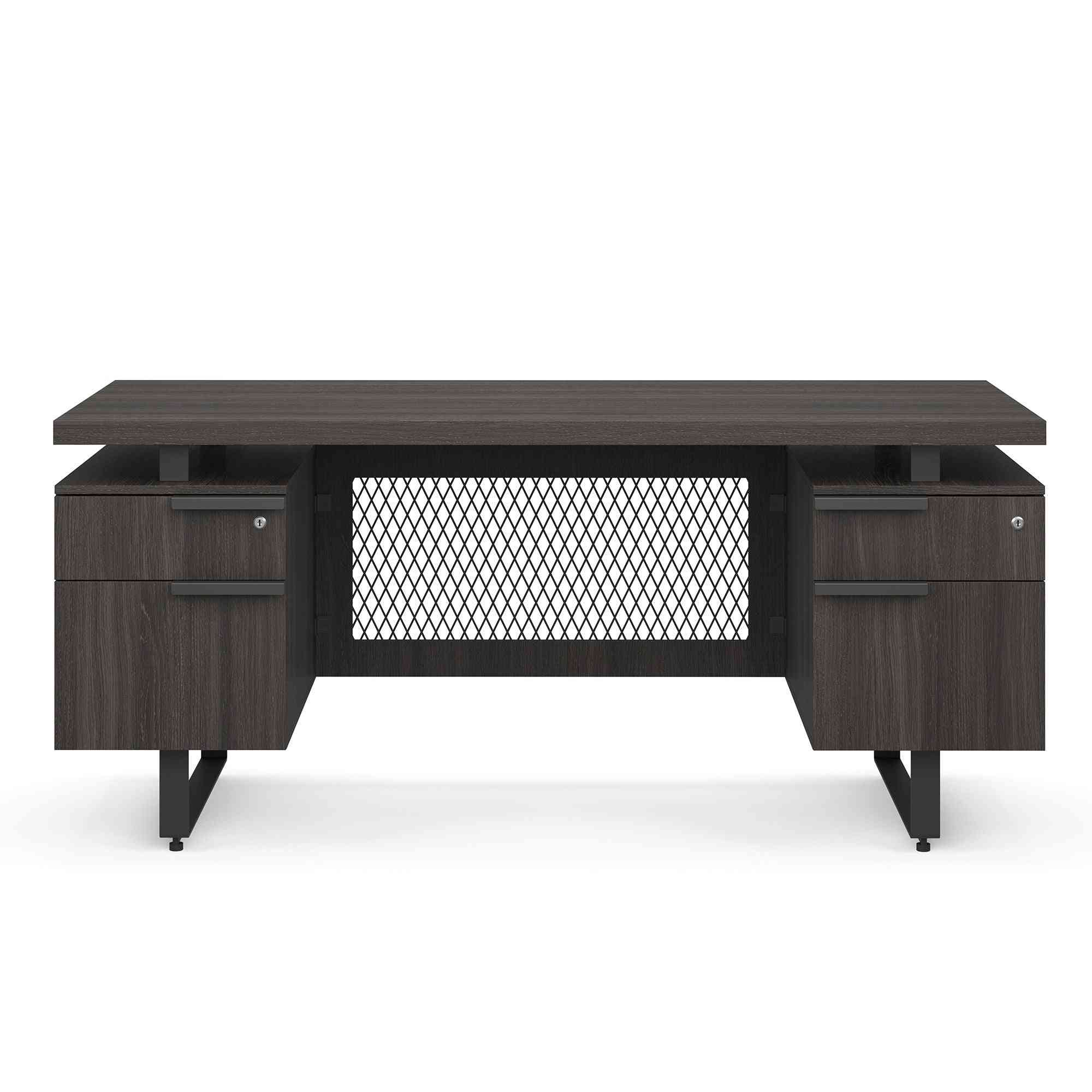 EV6630DPGG - OfficeSource Palisades Double Pedestal Desk - 66" x 30"