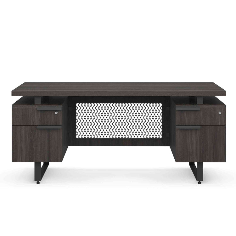 EV6630DPGG - OfficeSource Palisades Double Pedestal Desk - 66" x 30"