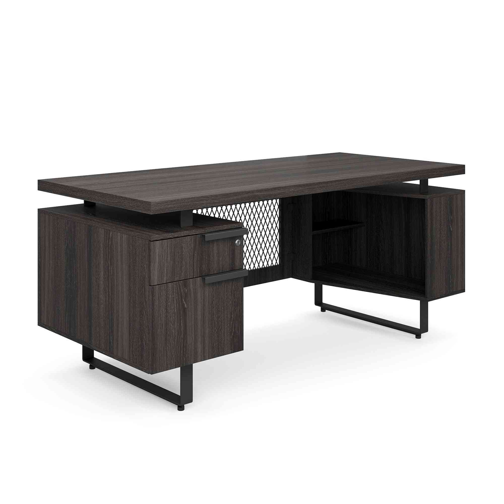 EV6630SPGG - OfficeSource Palisades Single Pedestal Desk