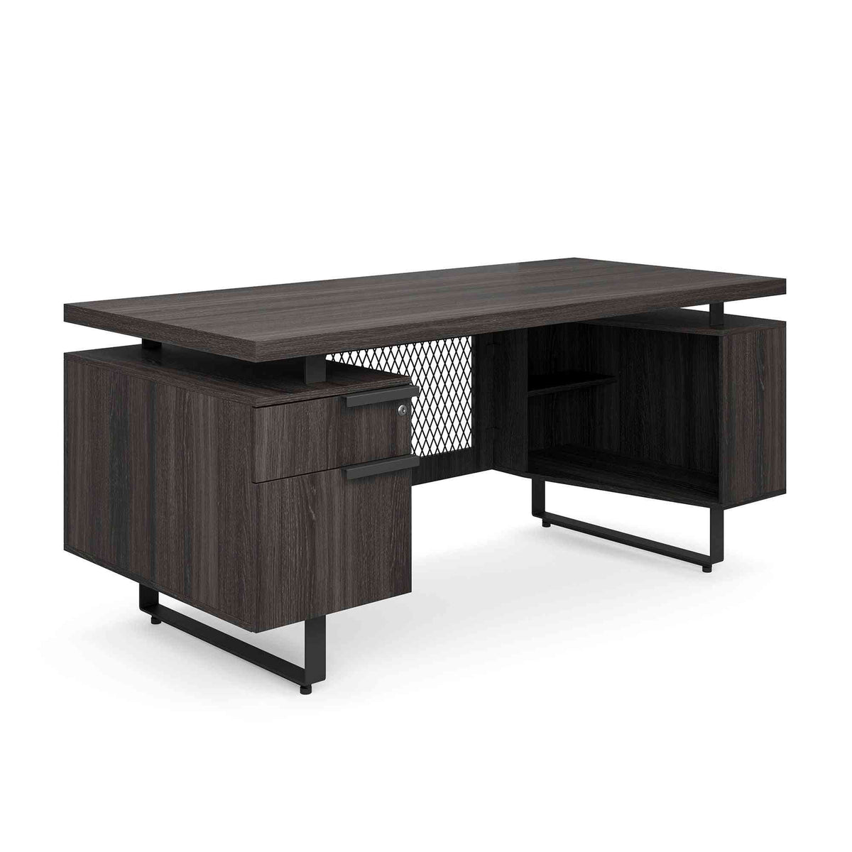 EV6630SPGG - OfficeSource Palisades Single Pedestal Desk