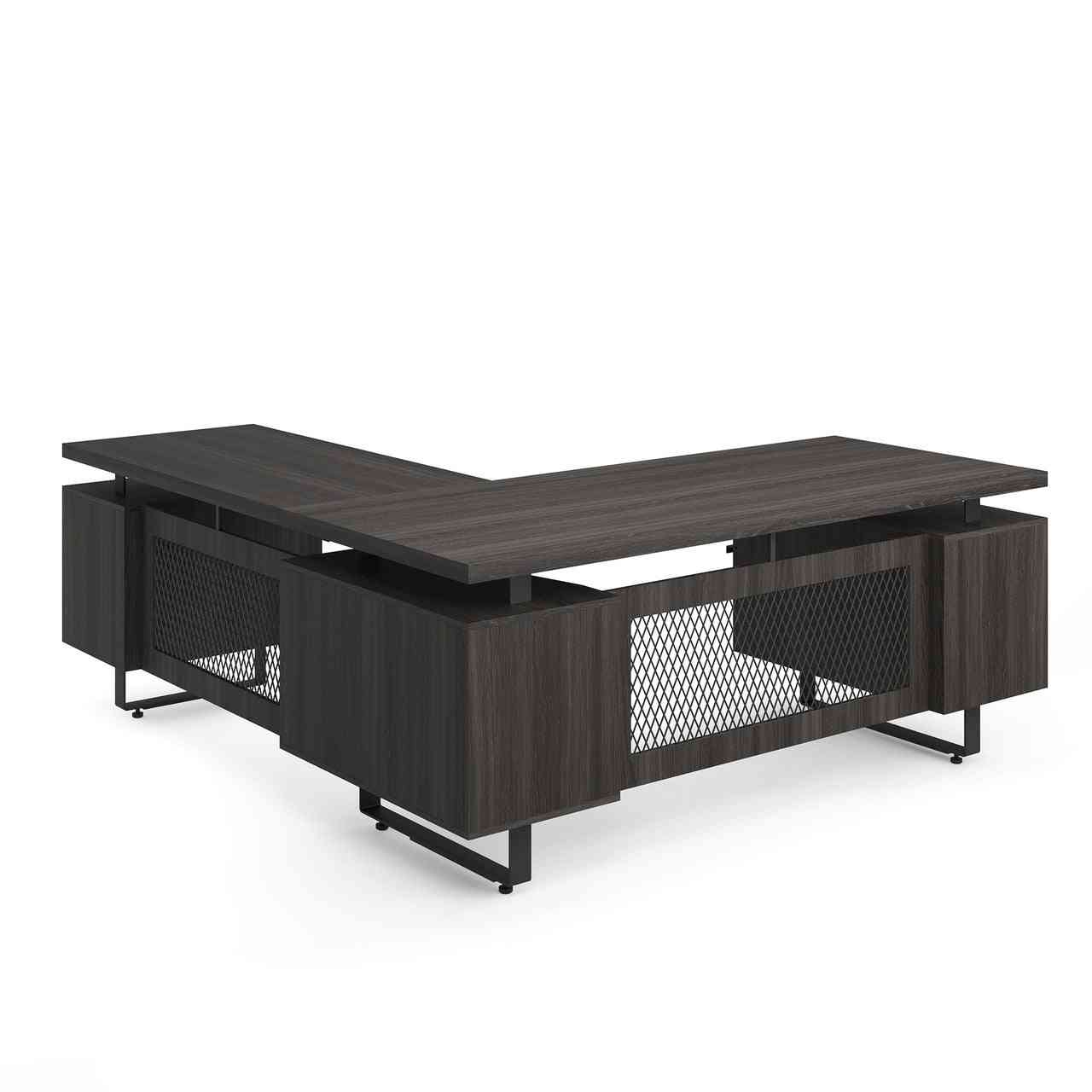EV7230LGG - OfficeSource Palisades 'L' Shape Double Pedestal Desk