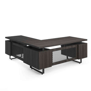 EV7230LGG - OfficeSource Palisades 'L' Shape Double Pedestal Desk