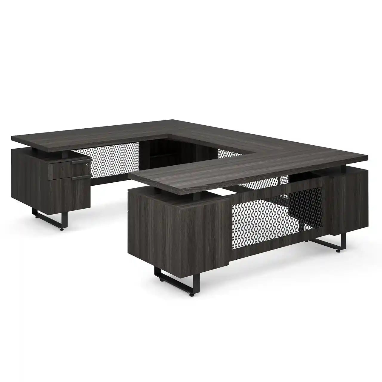 EV7230UGG - OfficeSource Palisades 'U' Shape Double Pedestal Desk