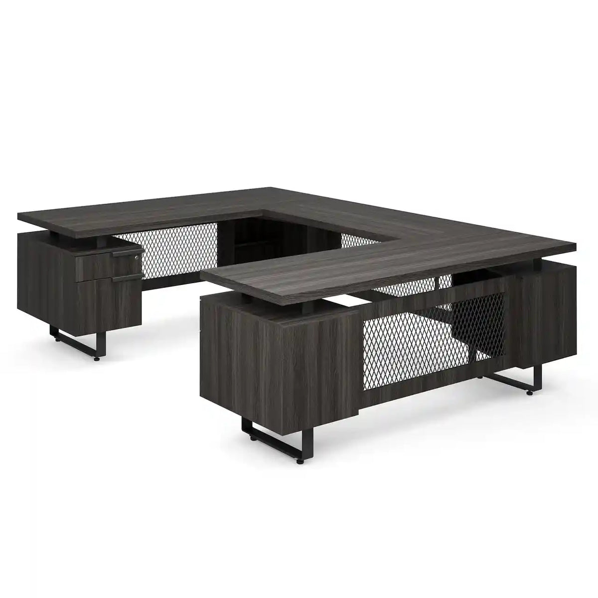 EV7230UGG - OfficeSource Palisades 'U' Shape Double Pedestal Desk
