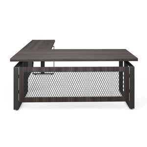 EVH100GG - OfficeSource Palisades L Shape Electric Height Adjustable Desk