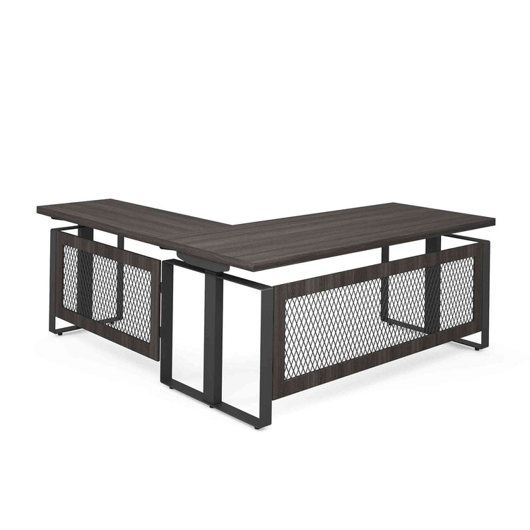 EVH100GG - OfficeSource Palisades L Shape Electric Height Adjustable Desk