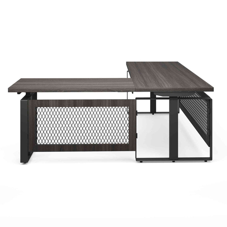 EVH100GG - OfficeSource Palisades L Shape Electric Height Adjustable Desk