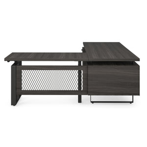 EVH200GG - OfficeSource Palisades 'L' Shape Electric Height Adjustable Desk