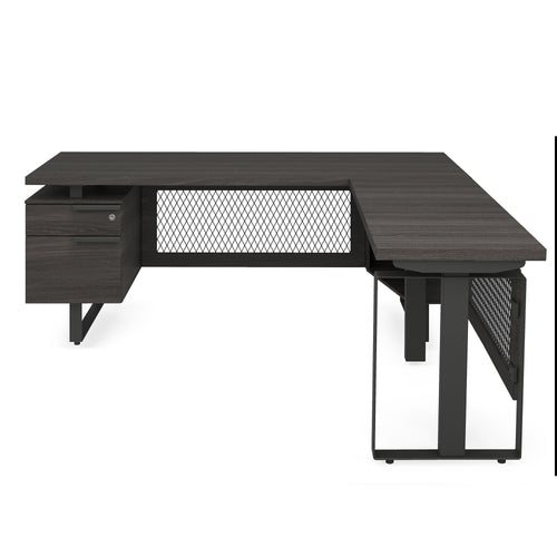 EVH200GG - OfficeSource Palisades 'L' Shape Electric Height Adjustable Desk