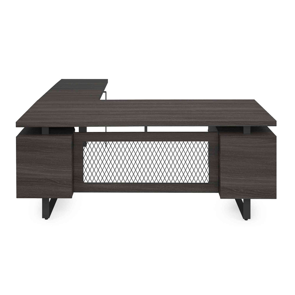 EVH200GG - OfficeSource Palisades 'L' Shape Electric Height Adjustable Desk