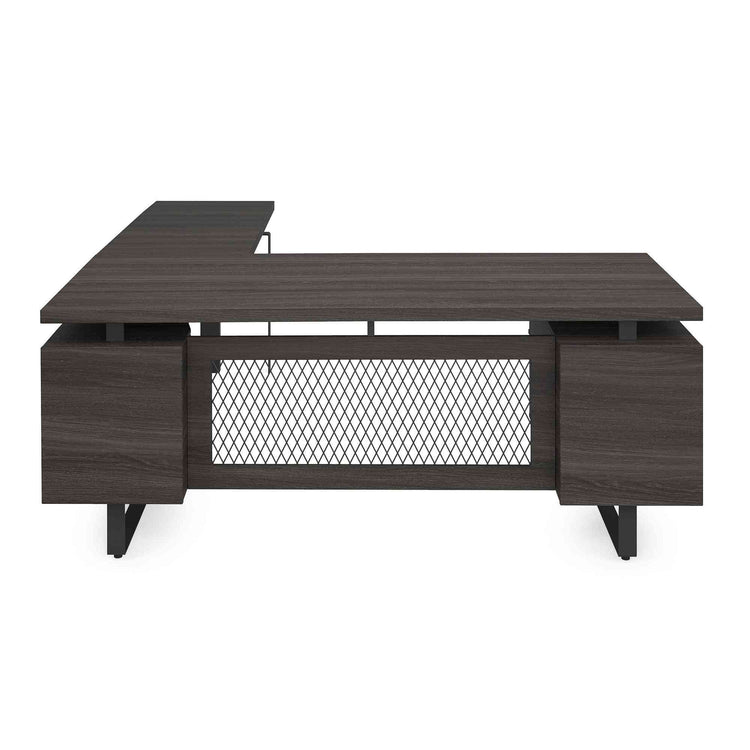 EVH200GG - OfficeSource Palisades 'L' Shape Electric Height Adjustable Desk