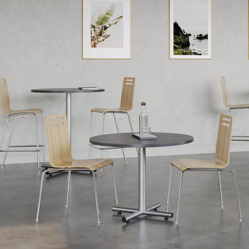 OSST7005 - OfficeSource Rowan Square Bentwood Bar Height Café Stool