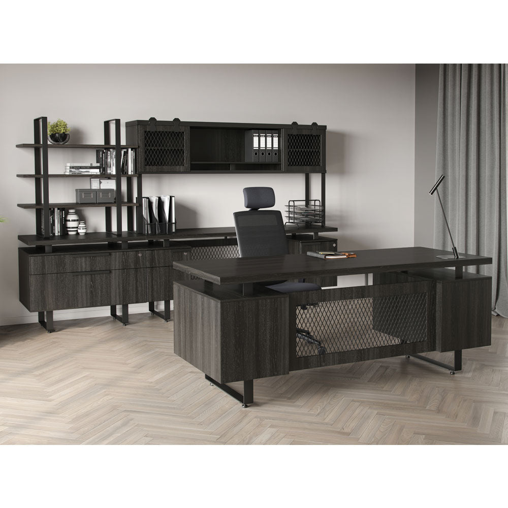 PALISADES1 - OfficeSource Palisades Executive Typical Desk Set