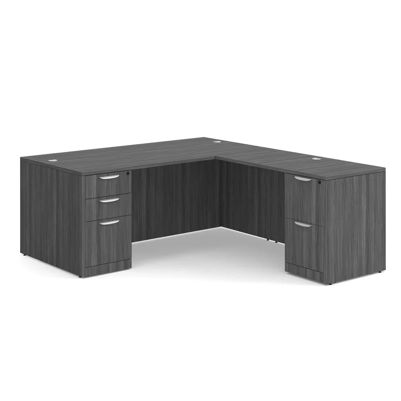 DBLFLOS101 - OS Laminate Full Pedestal L Shaped Office Desk by Office Source