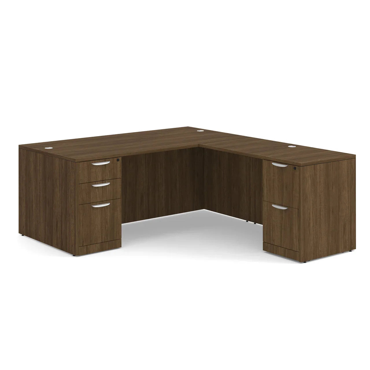 DBLFLOS101 - OS Laminate Full Pedestal L Shaped Office Desk by Office Source