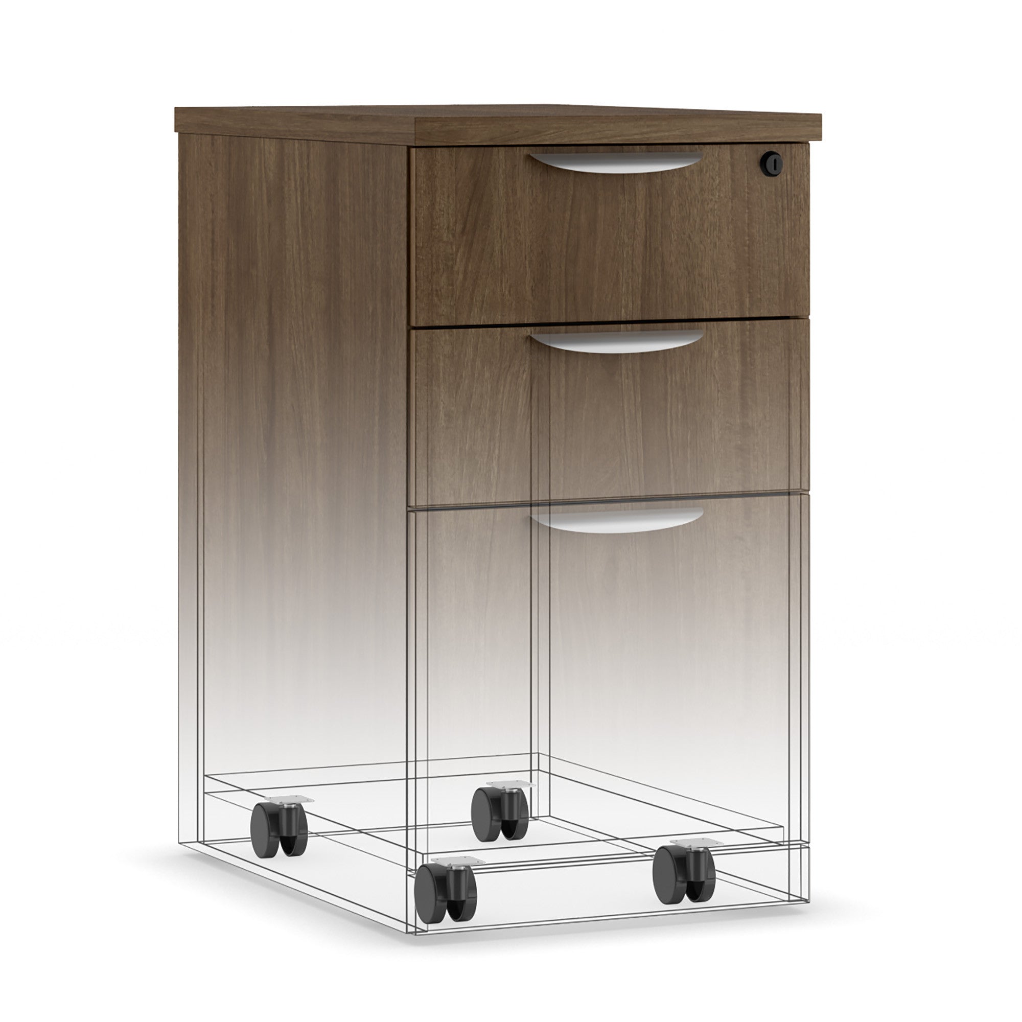 OS148 - OfficeSource OS Laminate 3-Drawer Mobile Pedestal