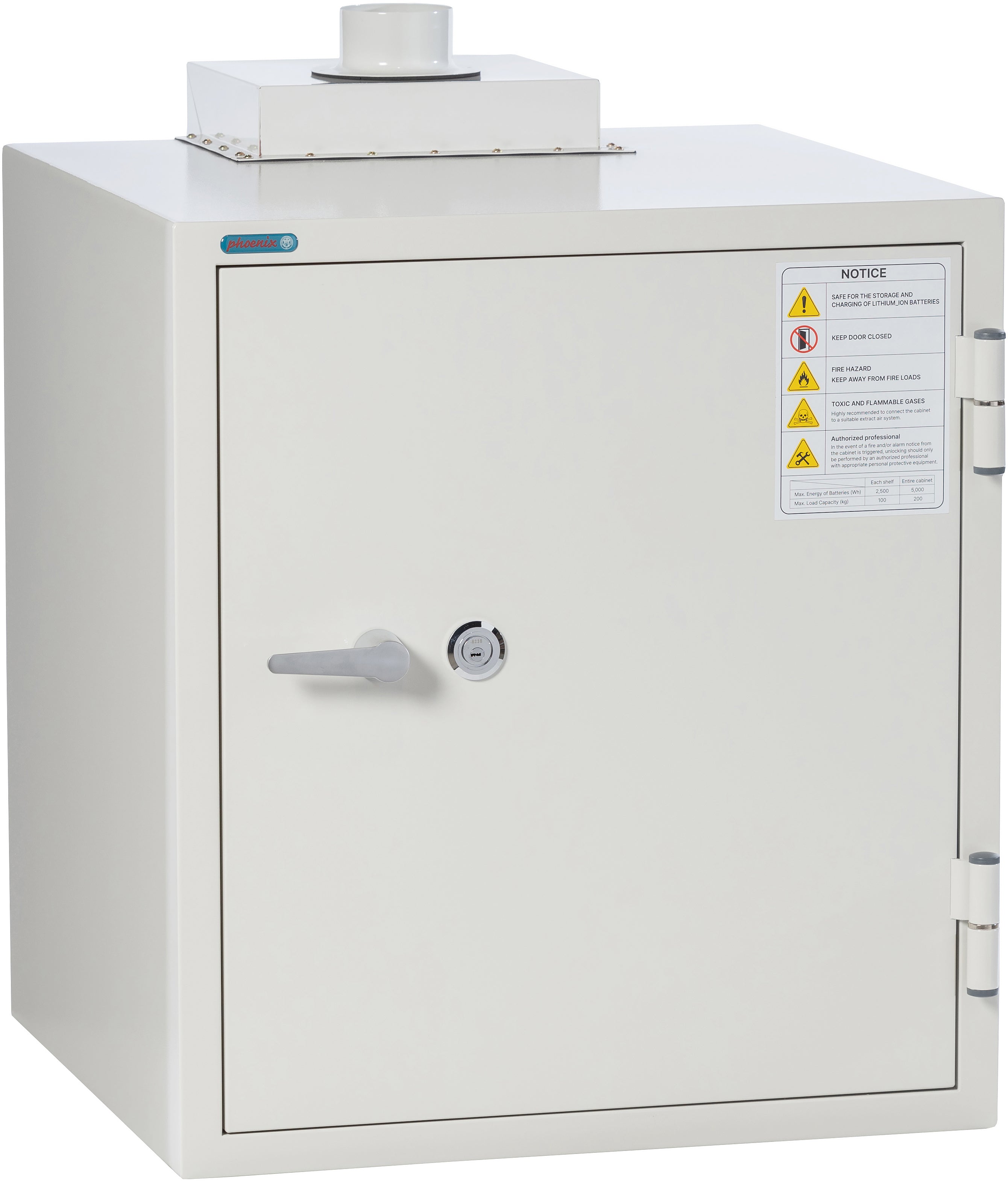 Phoenix Battery Commander BSS6101 Lithium-Ion Battery Charging Safe - Front View