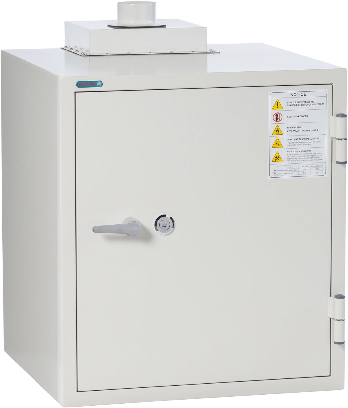 Phoenix Battery Commander BSS6101 Lithium-Ion Battery Charging Safe - Front View