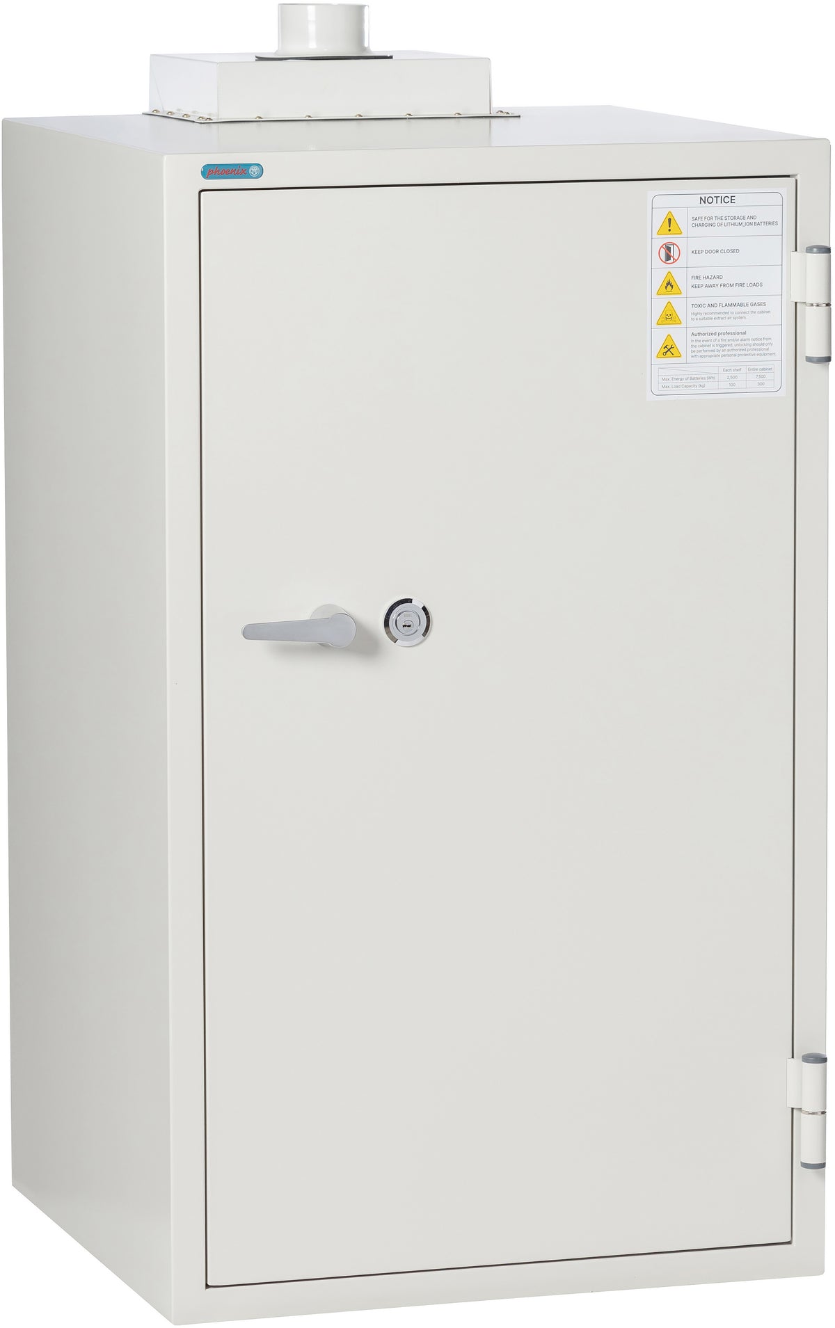 Phoenix Battery Commander BSS6102 Lithium-Ion Battery Charging Safe - Front View