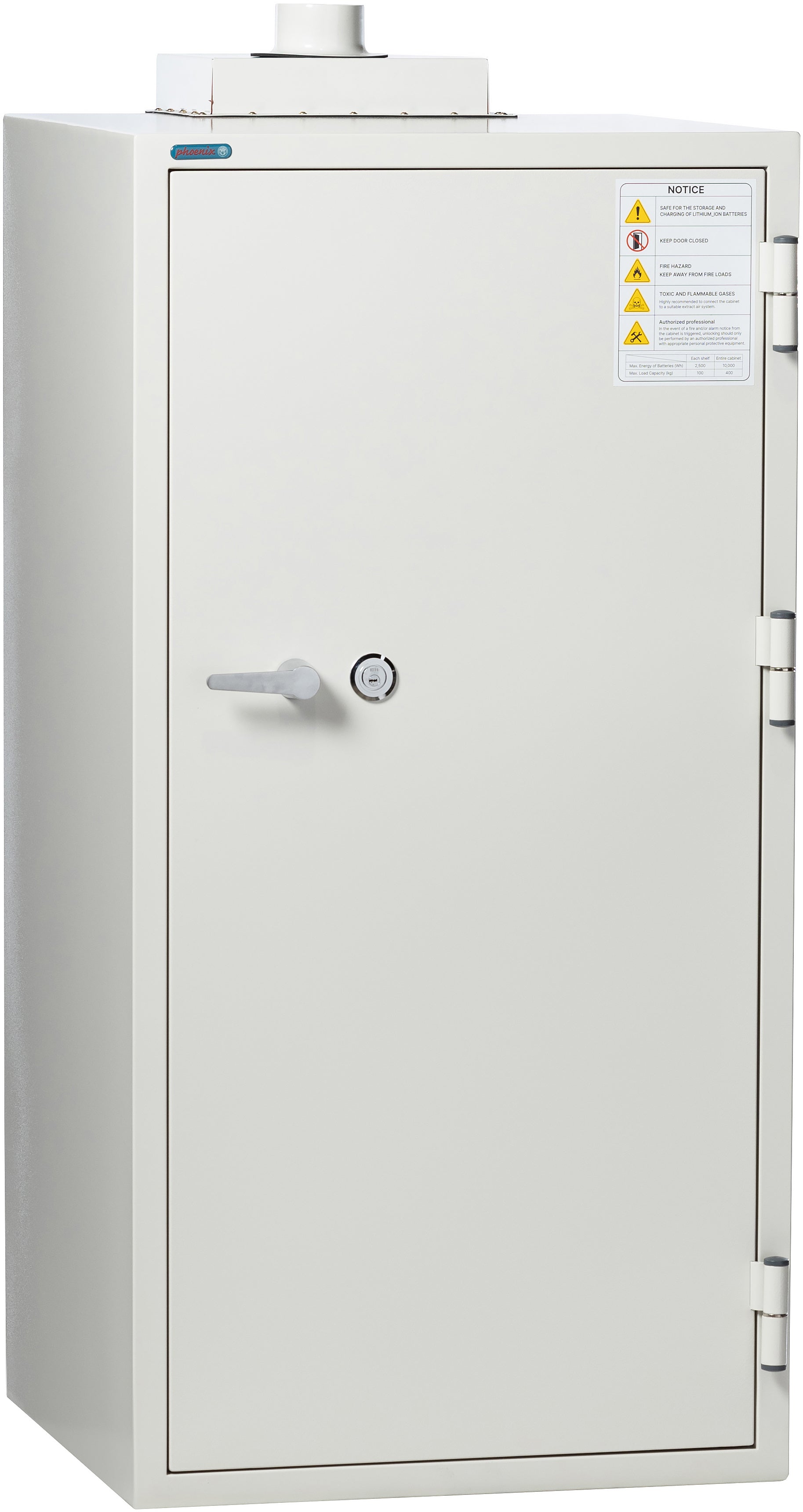Phoenix Battery Commander BSS6103 Lithium-Ion Battery Charging Safe - Front View