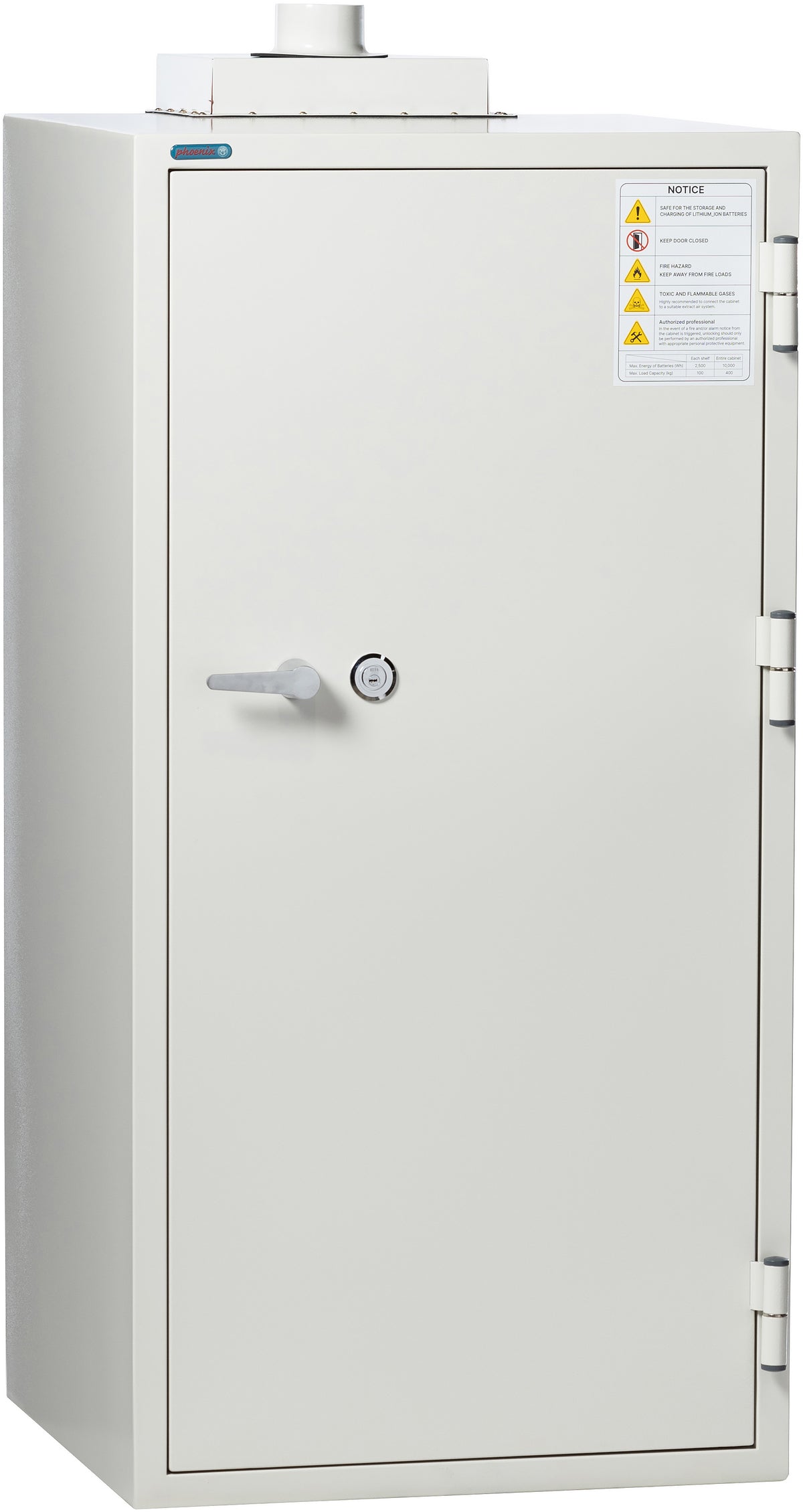 Phoenix Battery Commander BSS6103 Lithium-Ion Battery Charging Safe - Front View