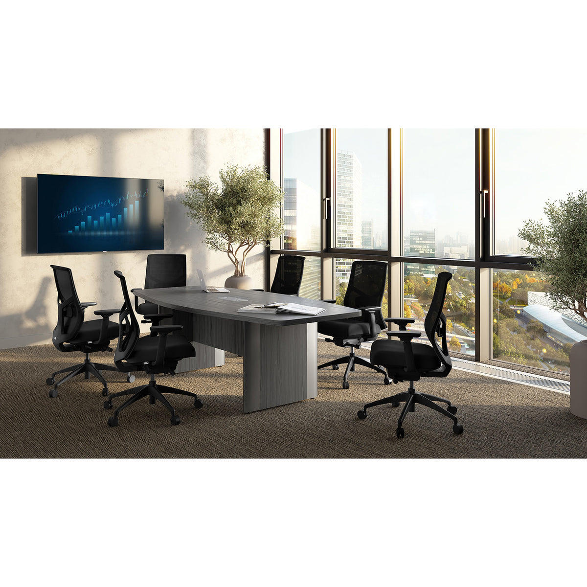 OSTW8008 - OfficeSource Starlight High Back Luxe Task Chair w/ Seat Slider