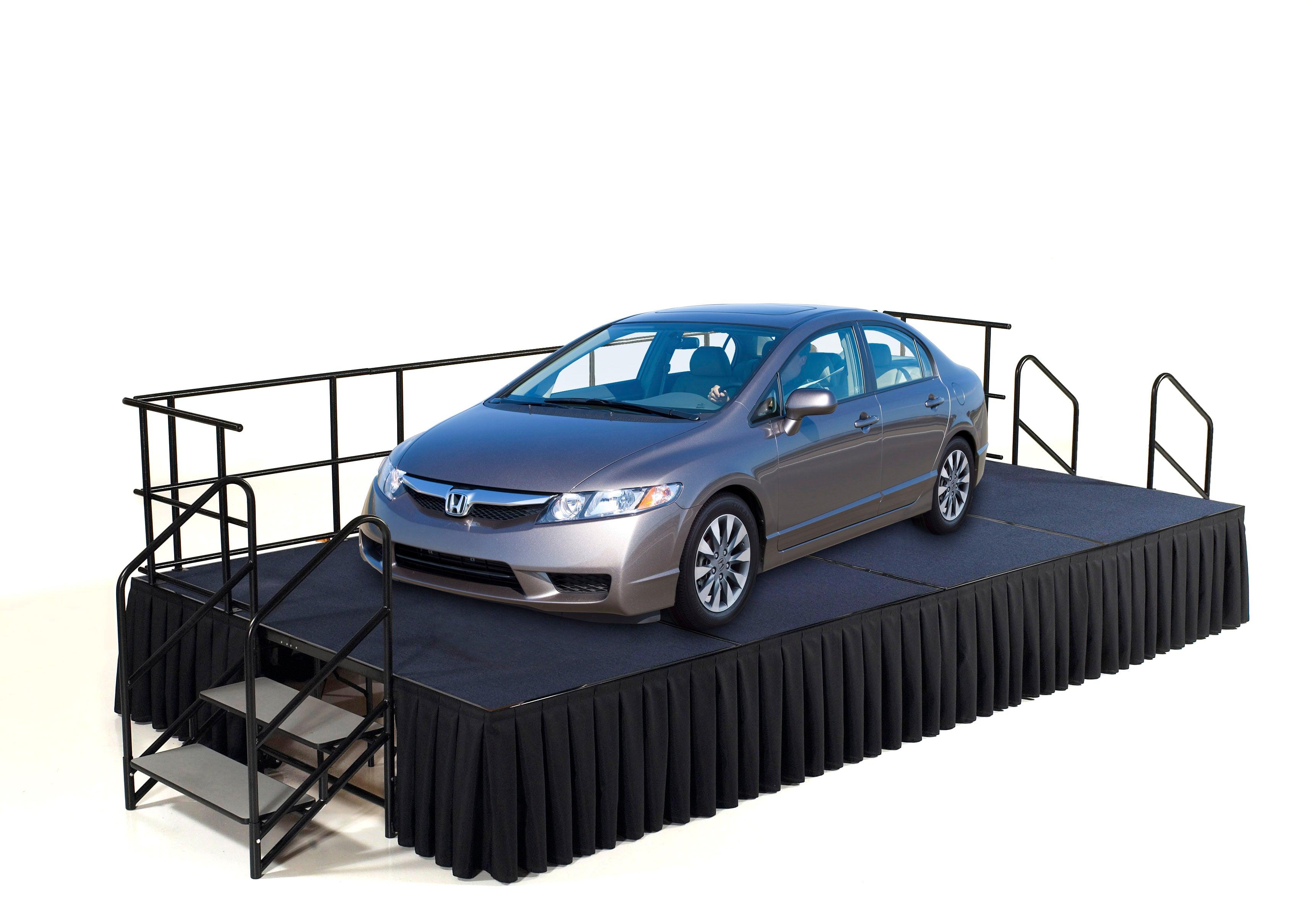 Stage Railing Systems National Public Seating Stage Guard Rails | Stage Accessories