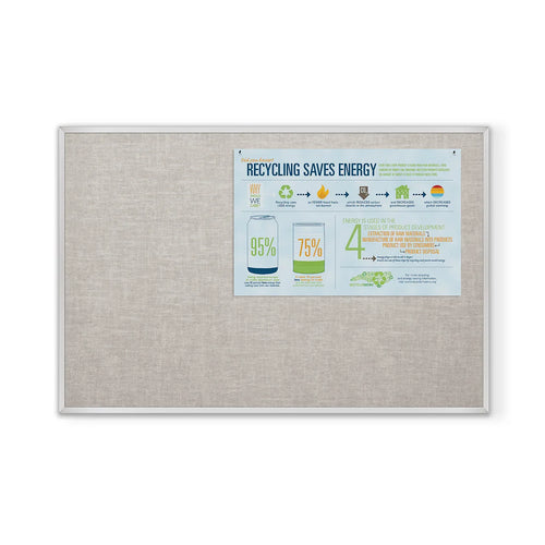 311AA - Mooreco Vinyl Tack Board with Aluminum Trim