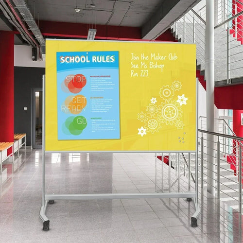 74950-Visionary Move Mobile Magnetic Glass Board-Two Sizes by Mooreco