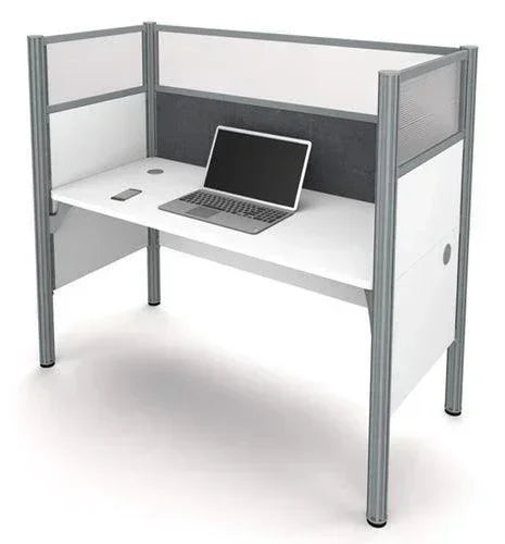 100871D - Pro-Biz Single Workstation W/Acrylic Glass Panel by Bestar