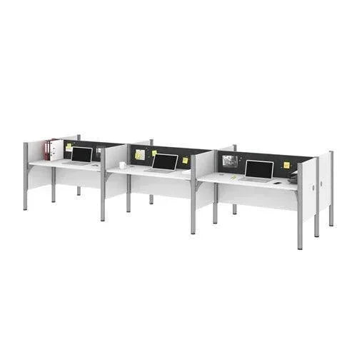 100873C - Pro-Biz Six Workstations by Bestar