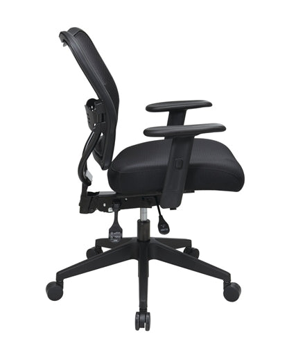 13-37N9WA  Managers  Deluxe Air Grid® Back Chair with Black Mesh Seat